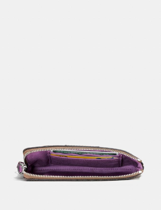 Coach Corner Zip Wristlet in Signature Canvas