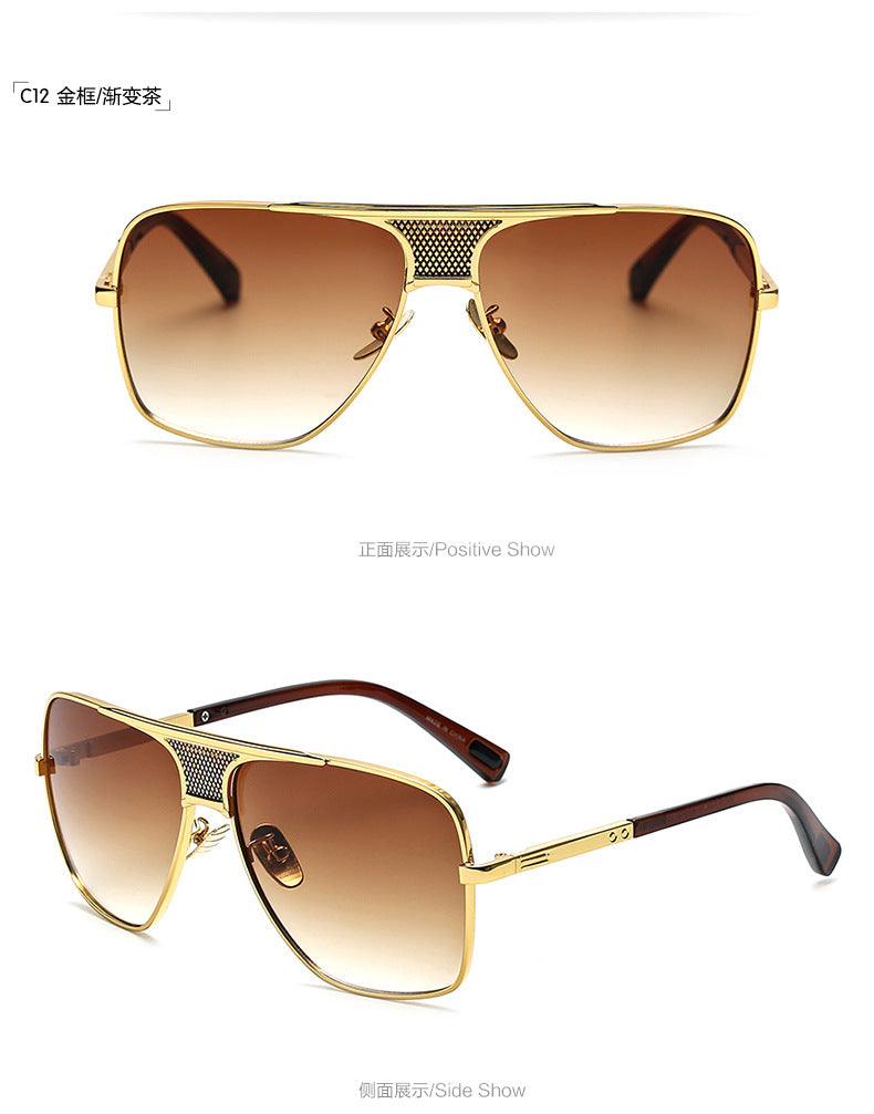  Fashion Culture Unisex Affair Studded Aviator Sunglasses Ombre  Lens, Gold : Clothing, Shoes & Jewelry